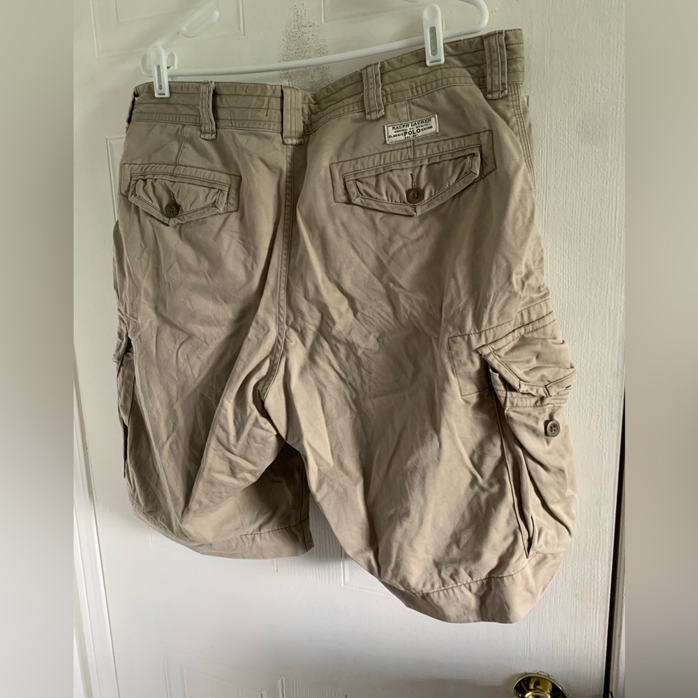 Polo Ralph Lauren Gellar Straight-Leg Cotton-Canvas Cargo Shorts Size 38 - Picture 5 of 9